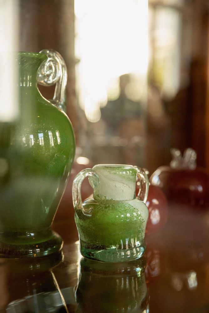 Vases - Blown Glass Bloom Vase, Green, Small - ANTHOLOGIST