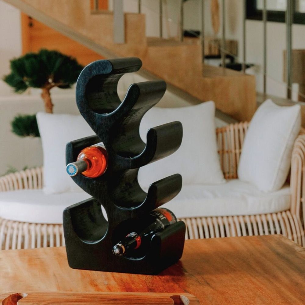 Unique pieces - Wooden bottle holder - VINO - HYDILE