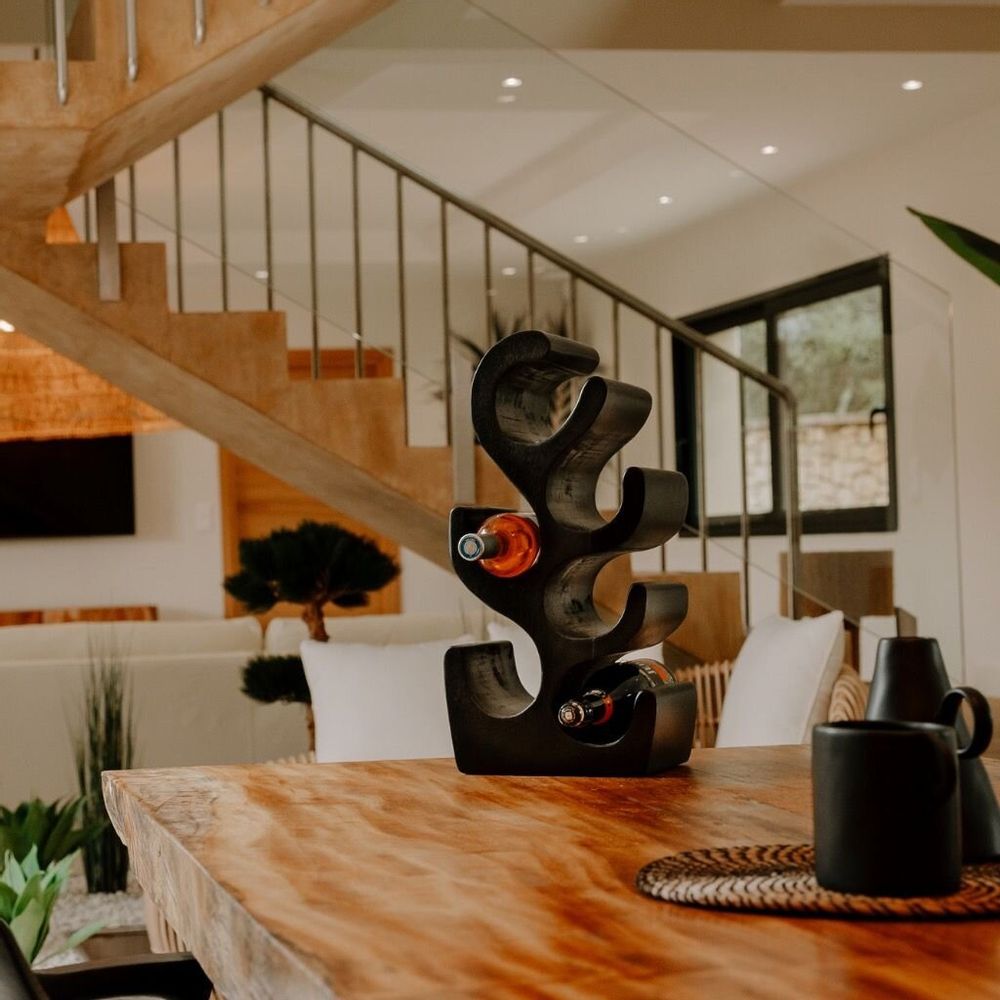 Unique pieces - Wooden bottle holder - VINO - HYDILE