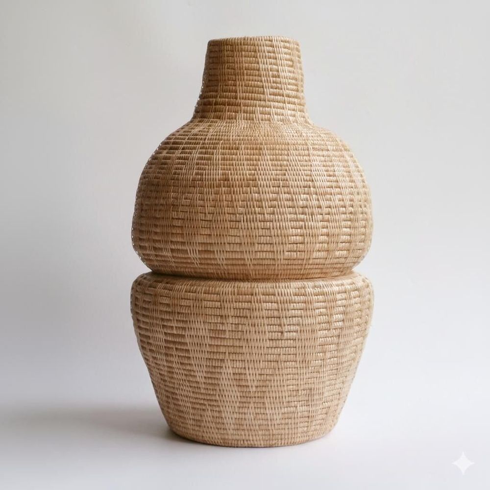 Vases - Vase en rotin - SATCHA