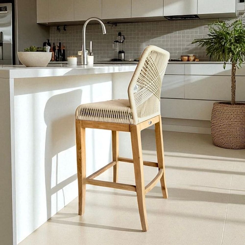 Lawn armchairs - Bar chair\" Lisa Bar\” (H 75/115 cm) - BALINAISA