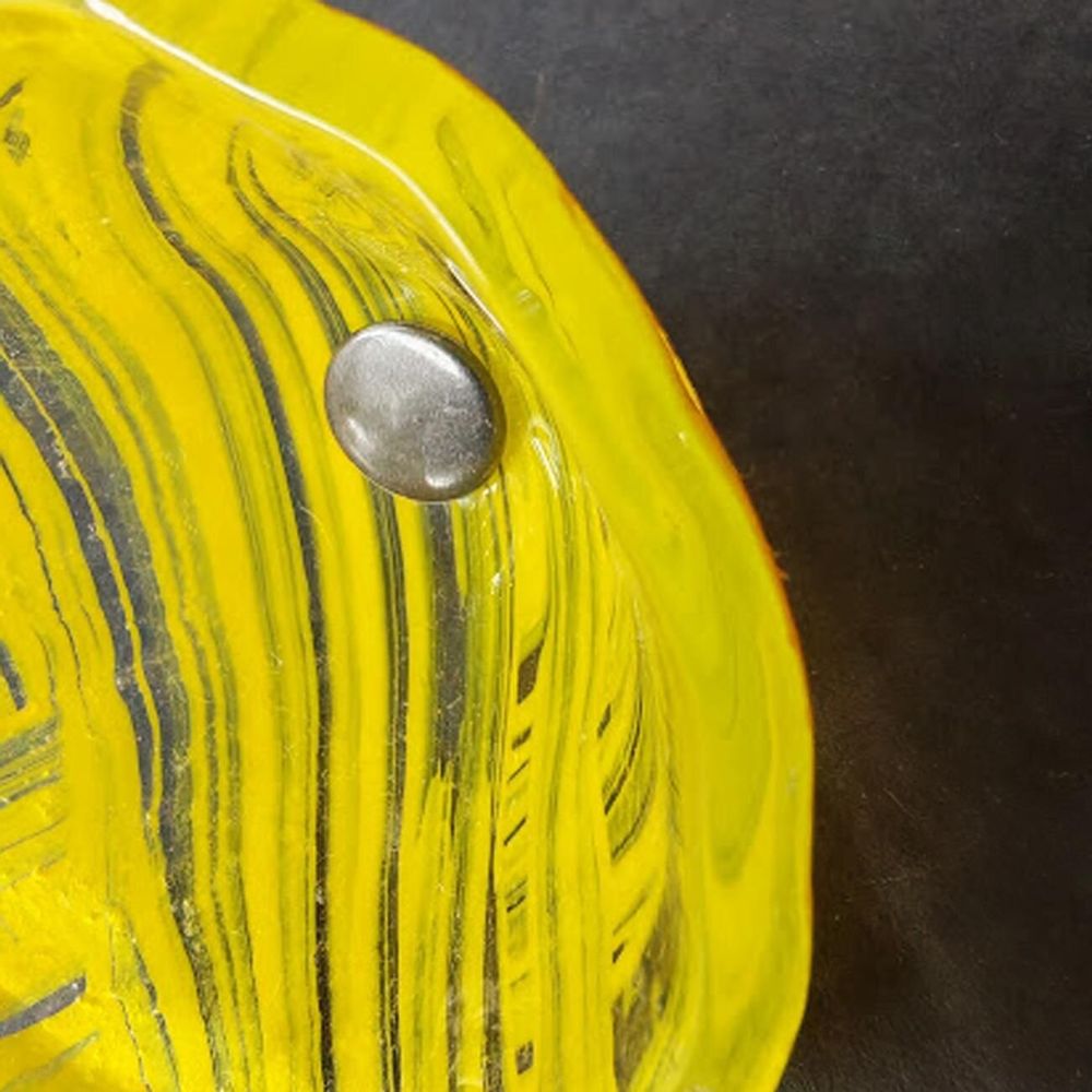 Décorations florales - Calla Lilly en verre de taille moyenne pour Outside In Transp. -Jaune - CARNEOL GLASS