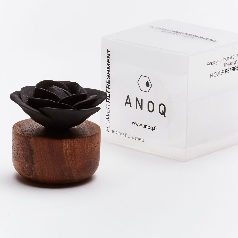 Décorations florales - Diffuseur de parfum Rose - Parfumeur en bois et porcelaine décoratif. - ANOQ