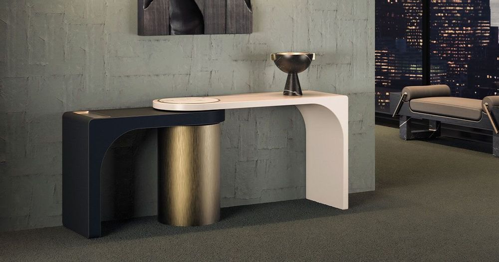 Consoles - Console Florida fabriquée à la main au Portugal par Porus Studio - PORUS STUDIO