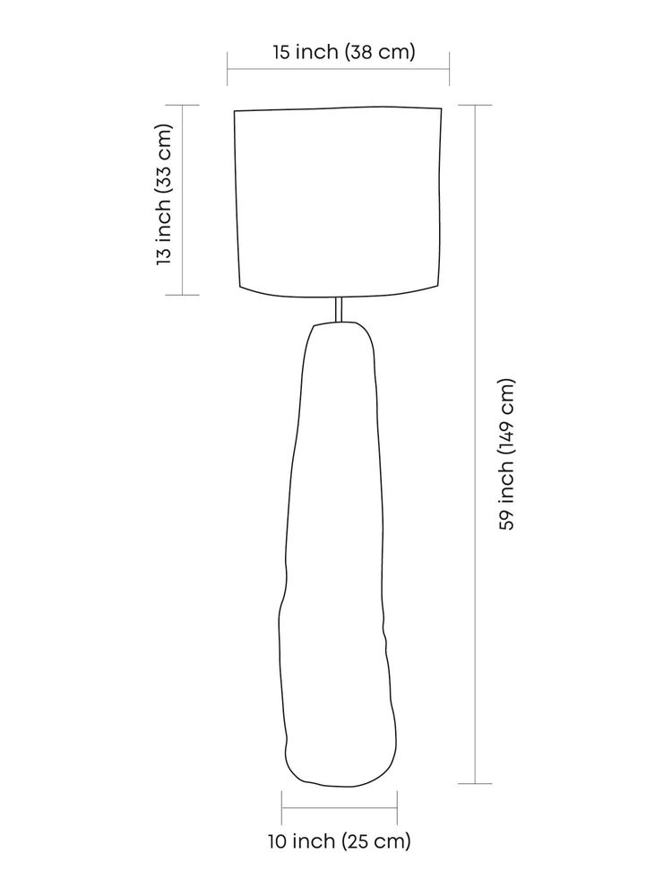 Floor lamps - Gley Floor Lamp — Sculpture Base & Linen Shade - PLETOSTUDIO