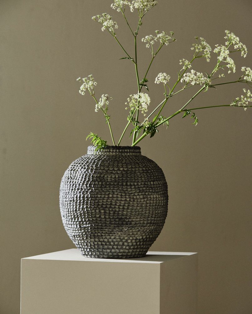 Vases - RUPA pot, cement - grey - NORDAL