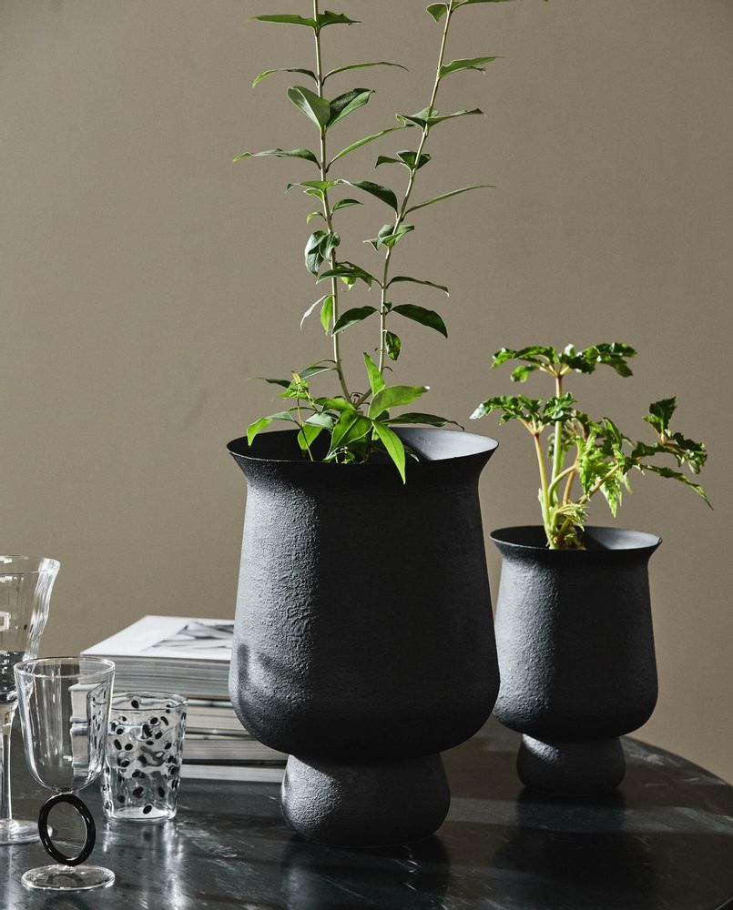 Vases - Jardinière ADONY, S - noire - NORDAL
