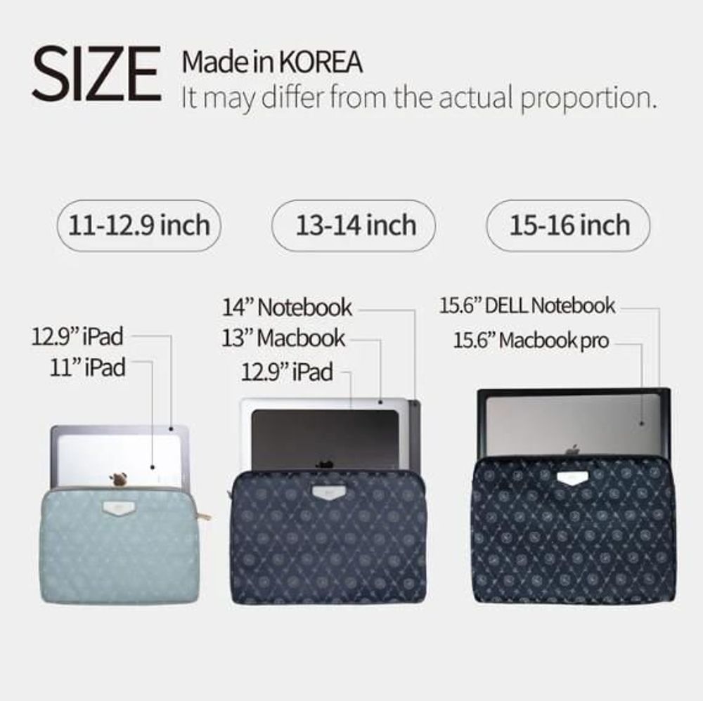Stationery - [MIMI DESIGN] MIMIDAR Goryeo Celadon Jacquard iPad/Notebook Pouch - KCDF