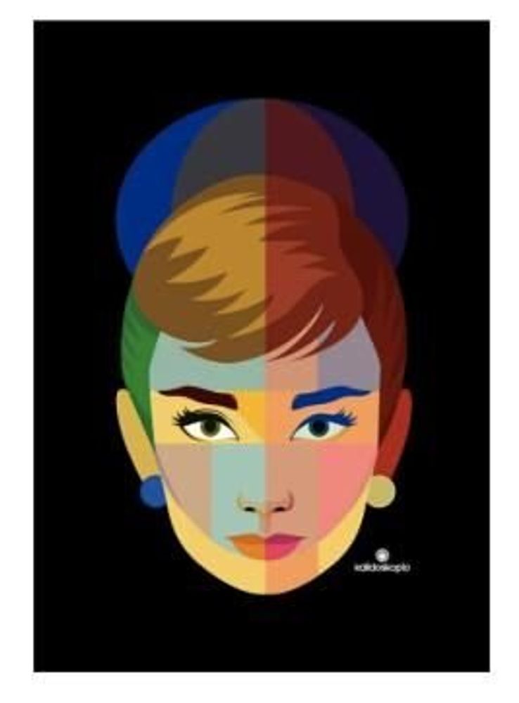Affiches - Fiche Audrey illustrée - KALIDOSKOPIO