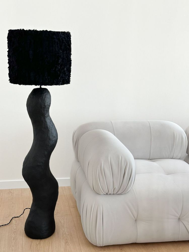 Floor lamps - Shadow Fringe – Sculptural Floor Lamp - PLETOSTUDIO