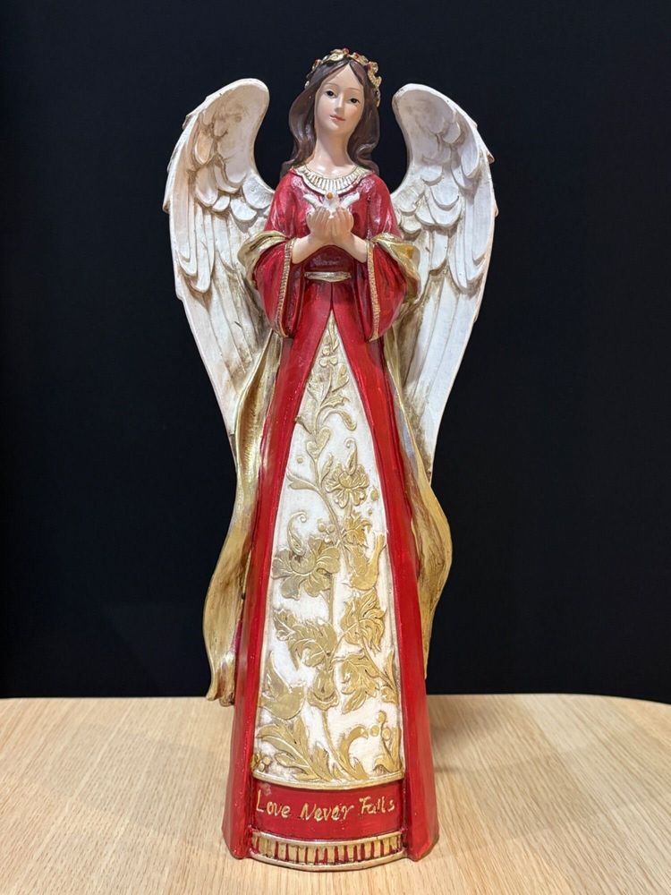 Crèches et santons - Figurine d’ange de Noël – « Love Never Fails » - BLUE STAR B.V.