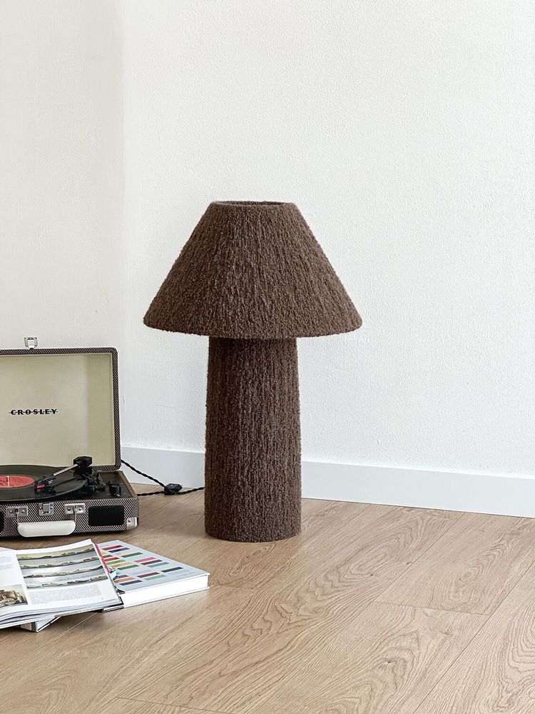 Lampadaires - Moss L — Lampadaire sculptural enveloppé de fil bouclé - PLETOSTUDIO