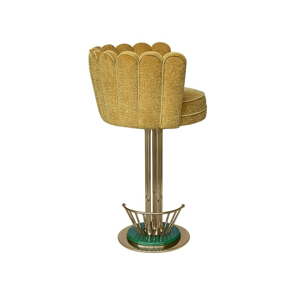 Tabourets - Tabouret de bar pivotant Angel fabriqué à la main au Portugal par Otti - OTTIU