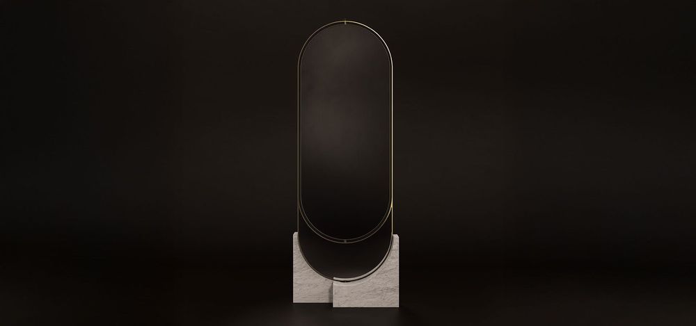 Mirrors - Hidden Floor Mirror Handmade in Portugal By Porus Studio - PORUS STUDIO