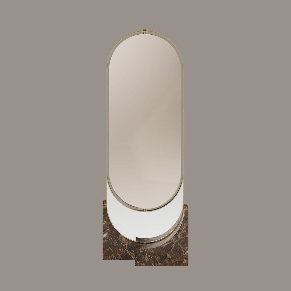 Mirrors - Hidden Floor Mirror Handmade in Portugal By Porus Studio - PORUS STUDIO