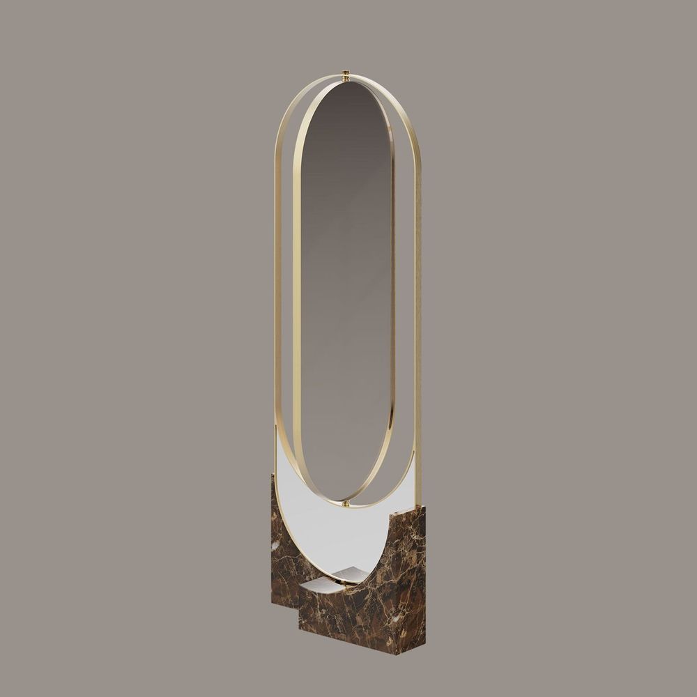 Mirrors - Hidden Floor Mirror Handmade in Portugal By Porus Studio - PORUS STUDIO