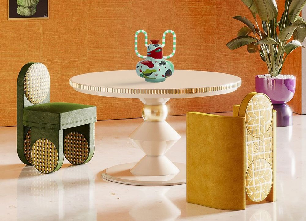 Dining Tables - Petit Cortez II Dining Table Handmade in Portugal By Malabar - MALABAR