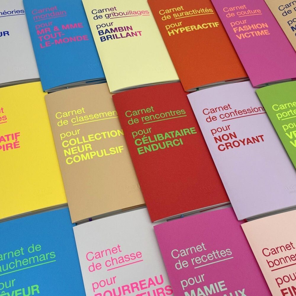 Papeterie bureau - CARNETS LES GOÛTS ET LES COULEURS - ATYPYK
