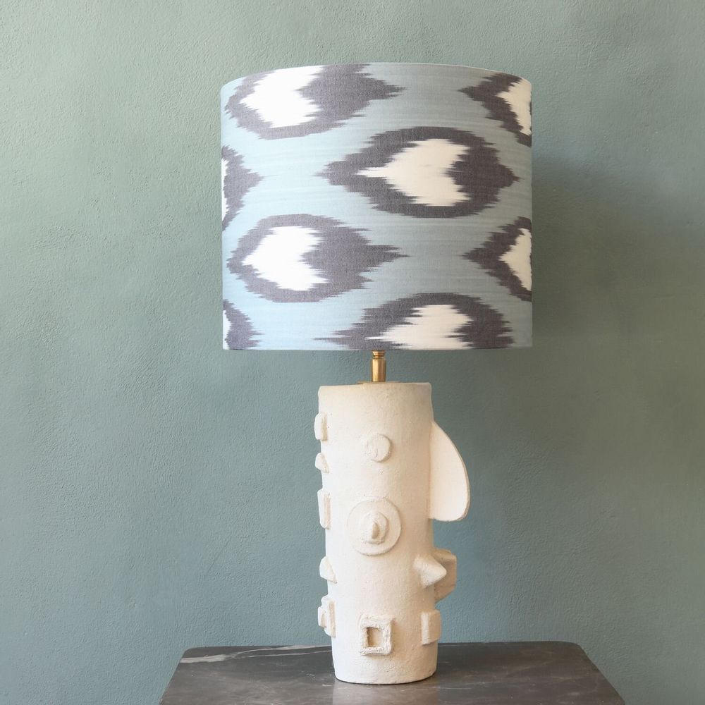 Table lamps - Narizz handbuilt ceramic lamp unique art piece - STUDIO WILD ORANGE