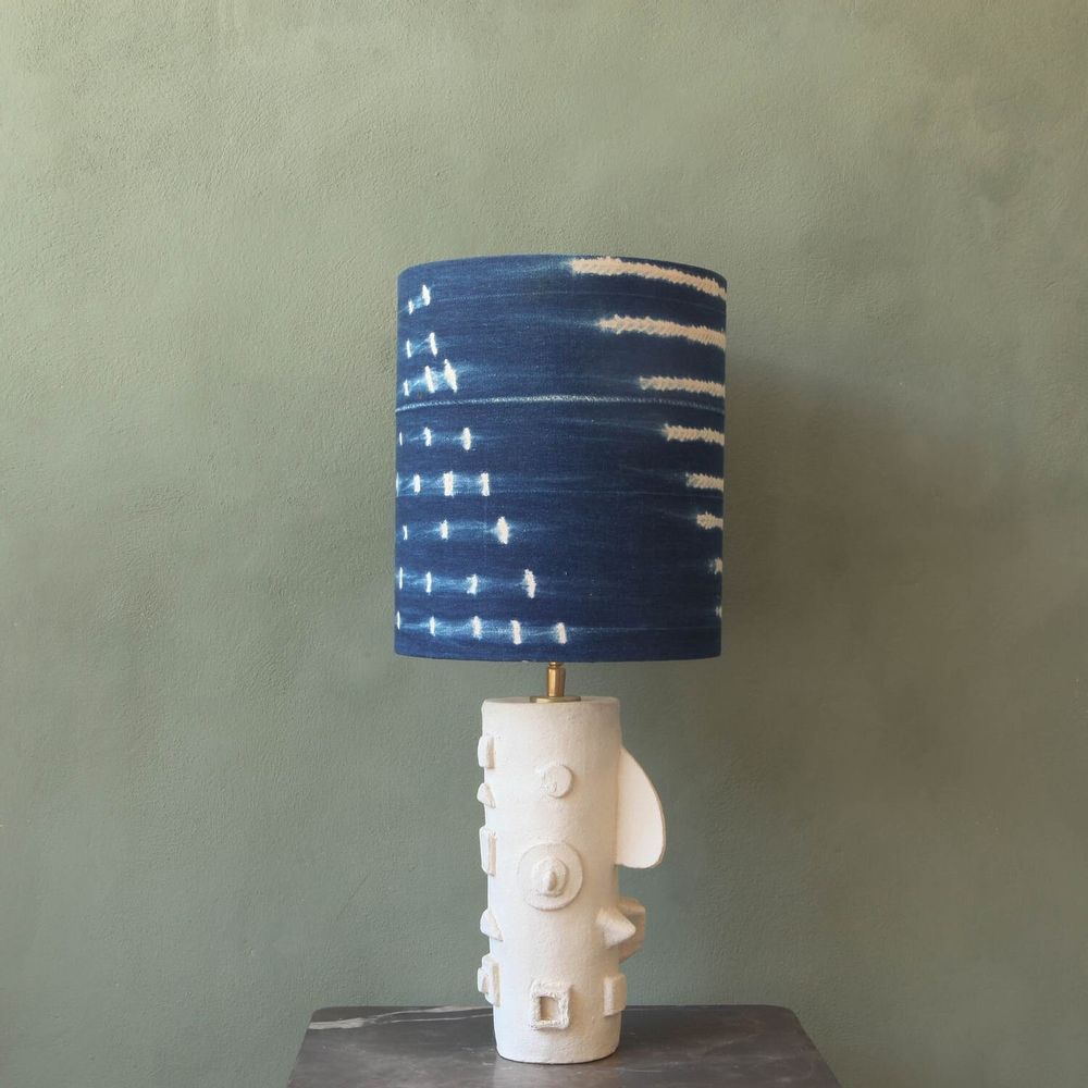 Table lamps - Narizz handbuilt ceramic lamp unique art piece - STUDIO WILD ORANGE