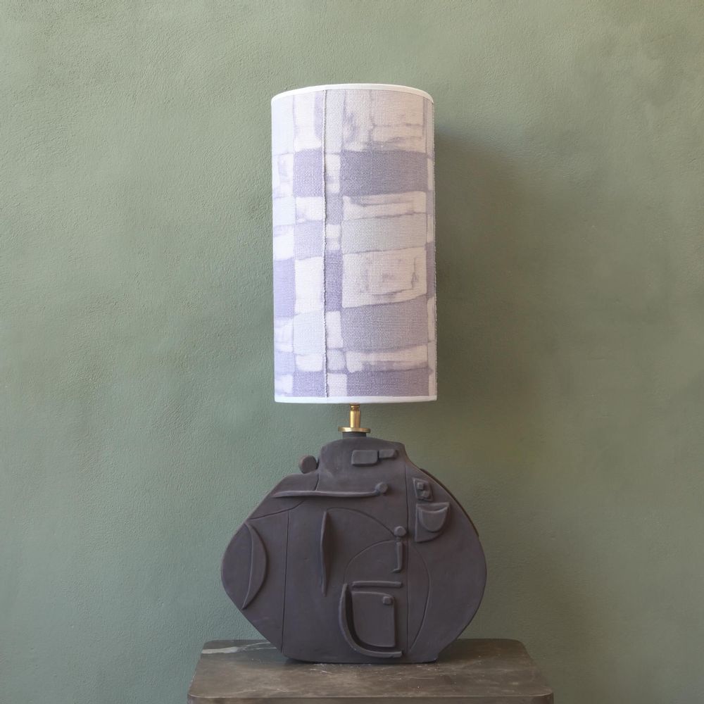 Table lamps - Chocolate unglazed ceramic table lamp - STUDIO WILD ORANGE