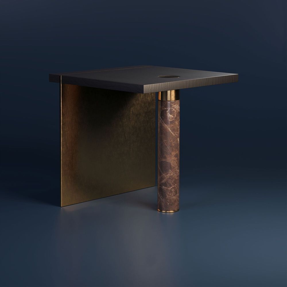 Dining Tables - Lakewood Side Table Handmade in Portugal By Porus Studio - PORUS STUDIO