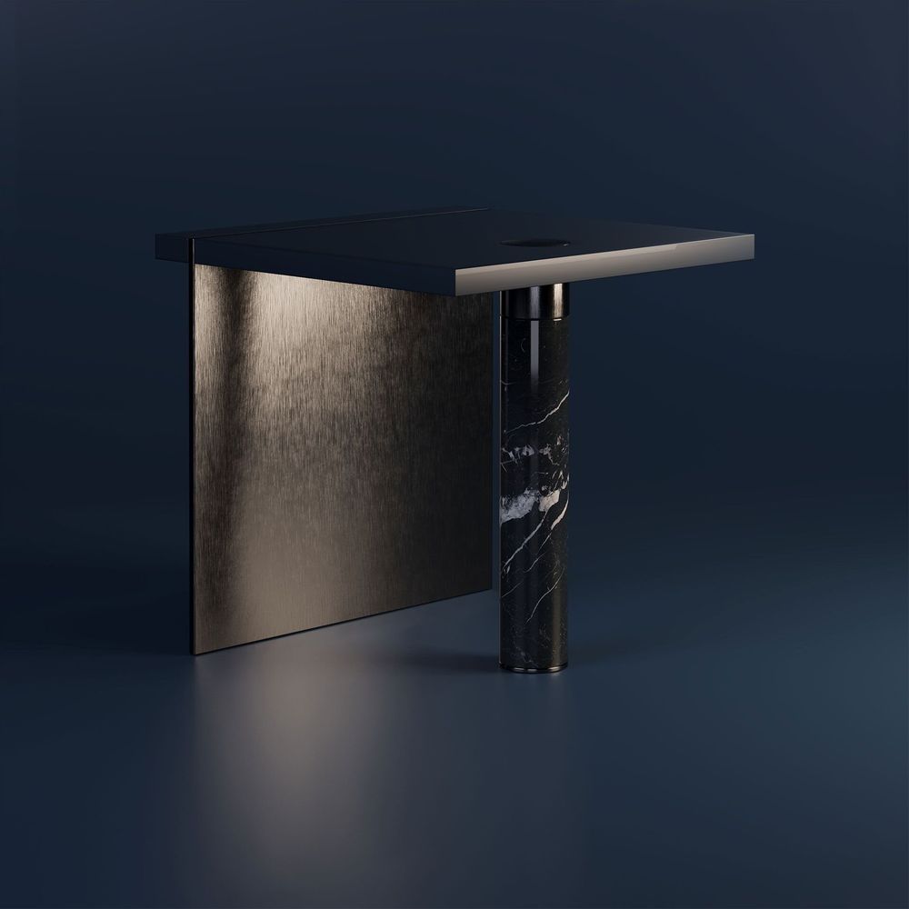 Dining Tables - Lakewood Side Table Handmade in Portugal By Porus Studio - PORUS STUDIO