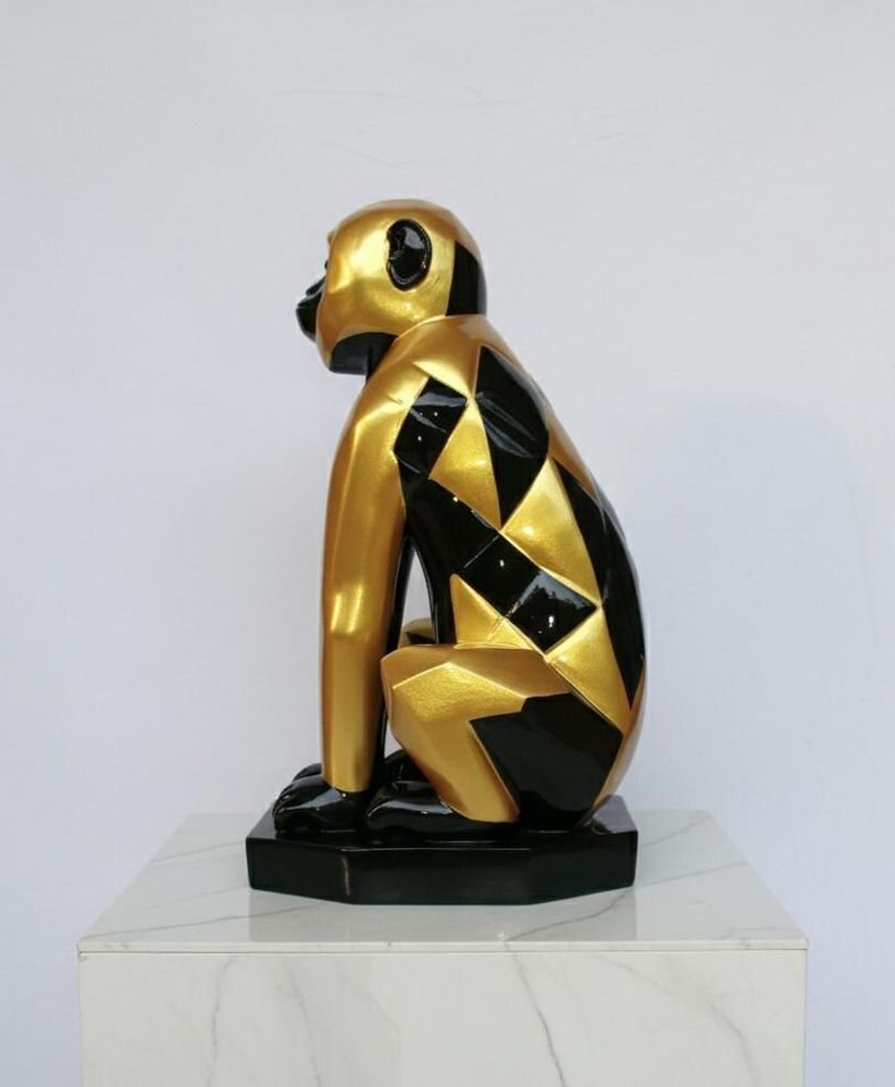 Objets de décoration - Singe en laque dorée - SATCHA
