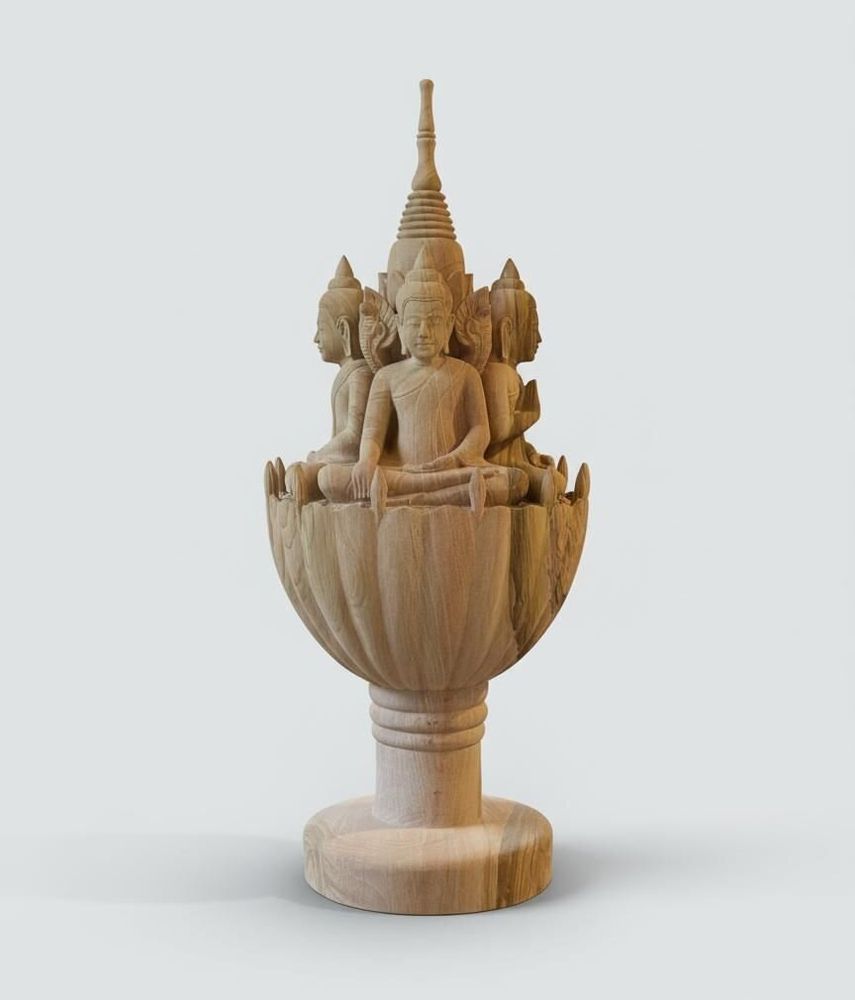 Objets de décoration - Bouddha sur Lotus - SATCHA