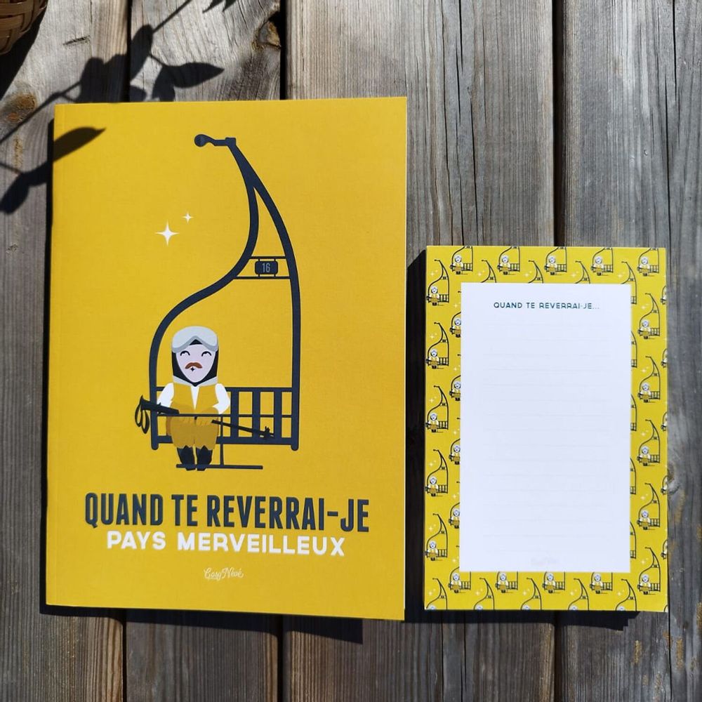 Papeterie - Carnet "Quand te reverrai-je" - COSYNÉVÉ - MOUNTAIN POSTERS