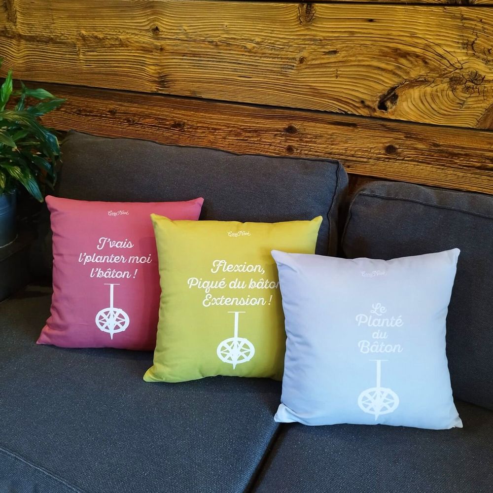 Fabric cushions - Pillow “Le Planté du Bâton - COSYNÉVÉ - MOUNTAIN POSTERS