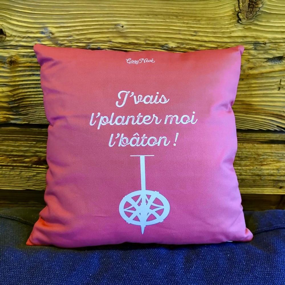 Fabric cushions - Pillow “Le Planté du Bâton - COSYNÉVÉ - MOUNTAIN POSTERS
