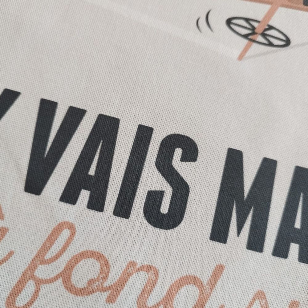 Torchons textile - Torchon "J'y vais mais j'ai peur" - COSYNÉVÉ - MOUNTAIN POSTERS