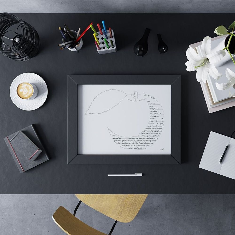 Other wall decoration - A3 print - Minimalist illustration - COSETTE ET LES LYS