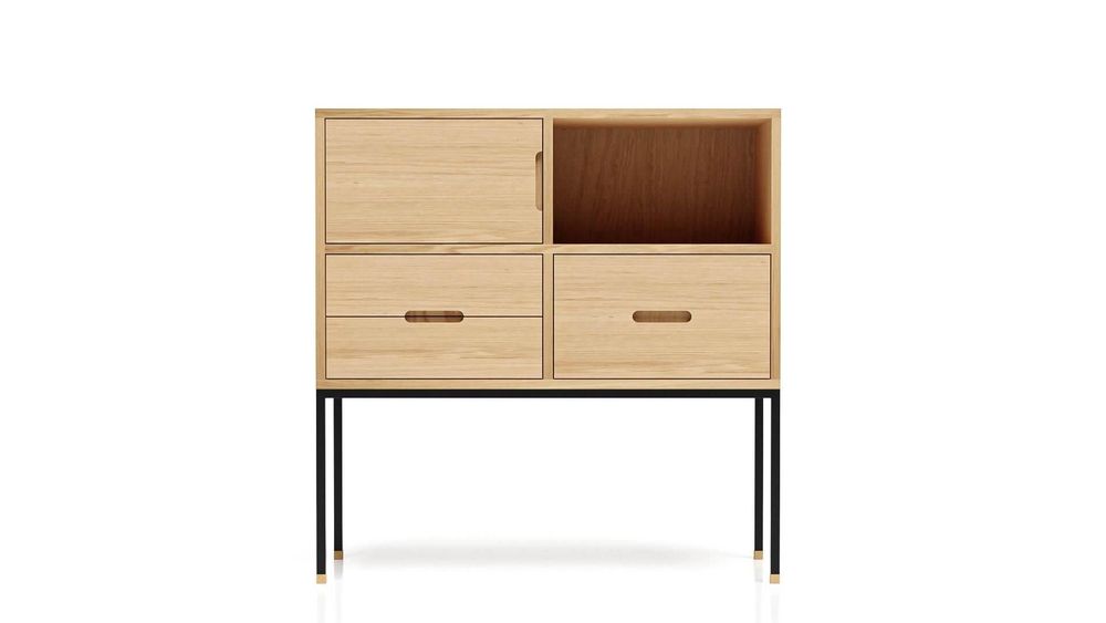 Buffets - Meuble d'entrée sur mesure. Modèle Cosmopol ME03 - JL STUDIO