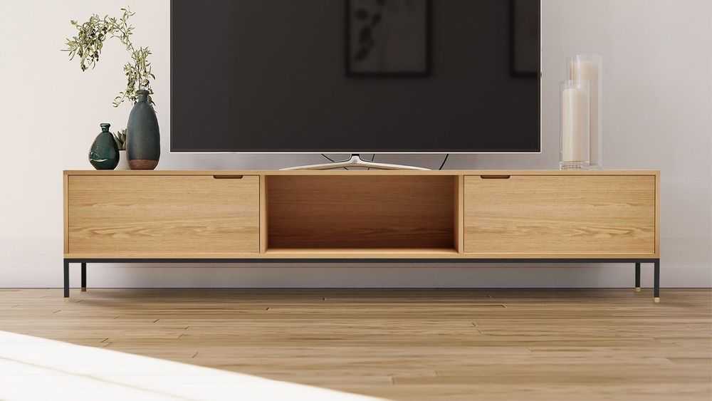 Meubles TV - Meuble TV sur mesure. Modèle Cosmopol MTV01 - JL STUDIO