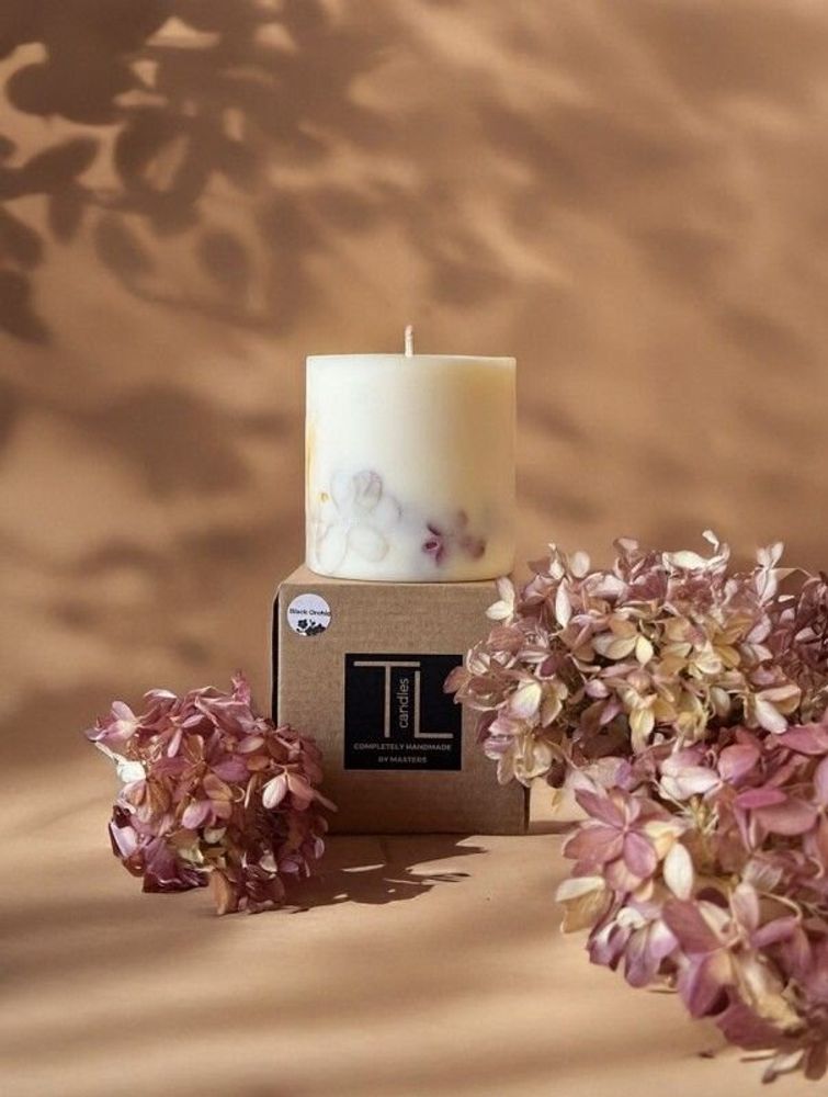 Bougies - Bougie en cire de soja avec orchidée noire - TL CANDLES