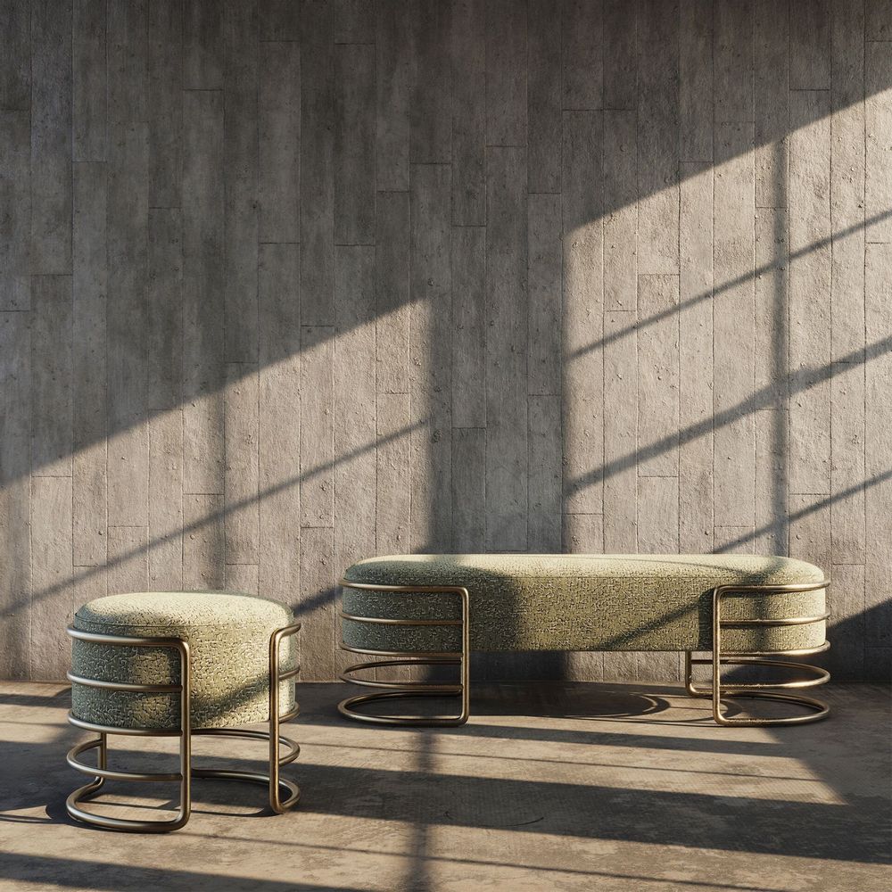 Tabourets - Tabouret Eero fabriqué à la main au Portugal par Porus Studio - PORUS STUDIO