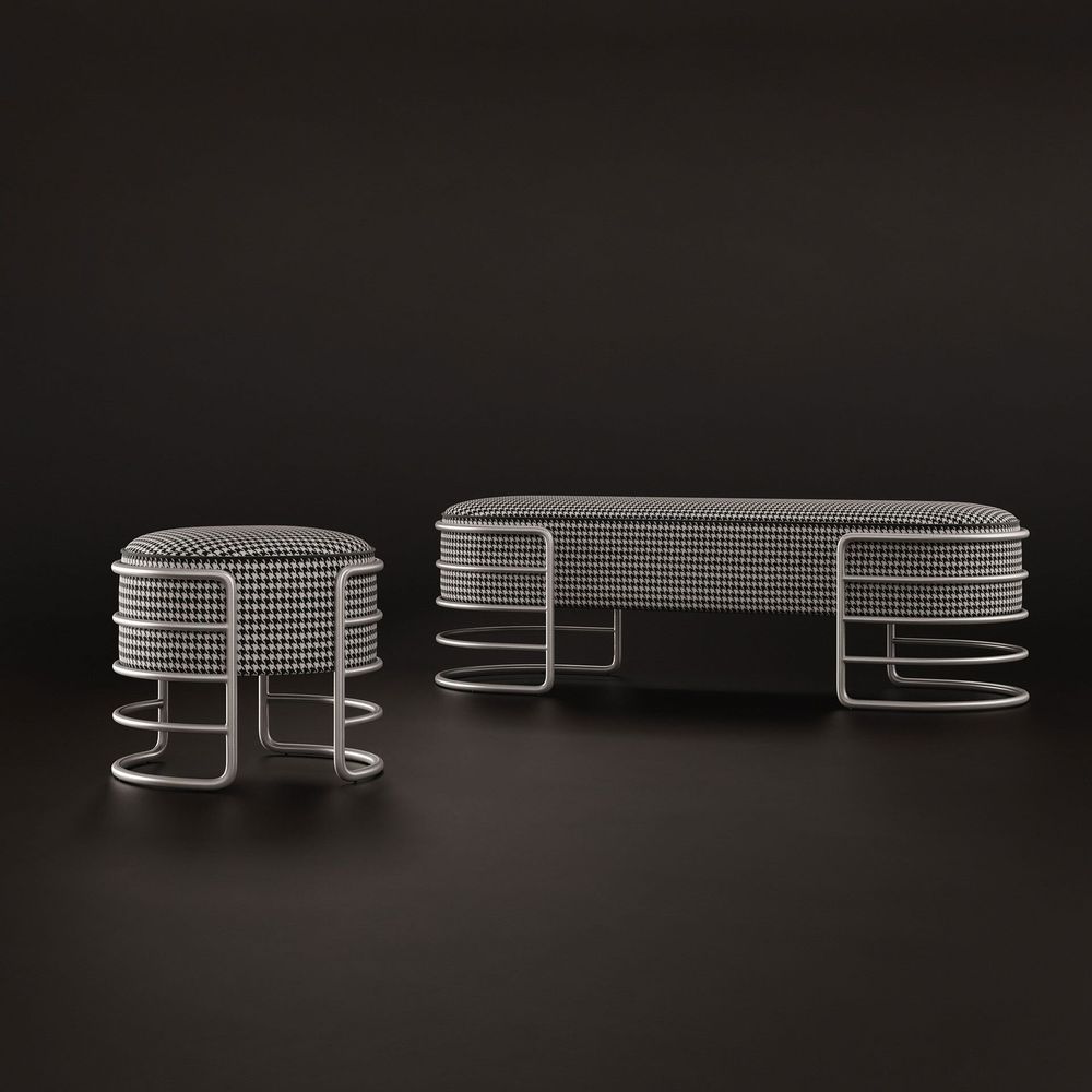 Tabourets - Tabouret Eero fabriqué à la main au Portugal par Porus Studio - PORUS STUDIO