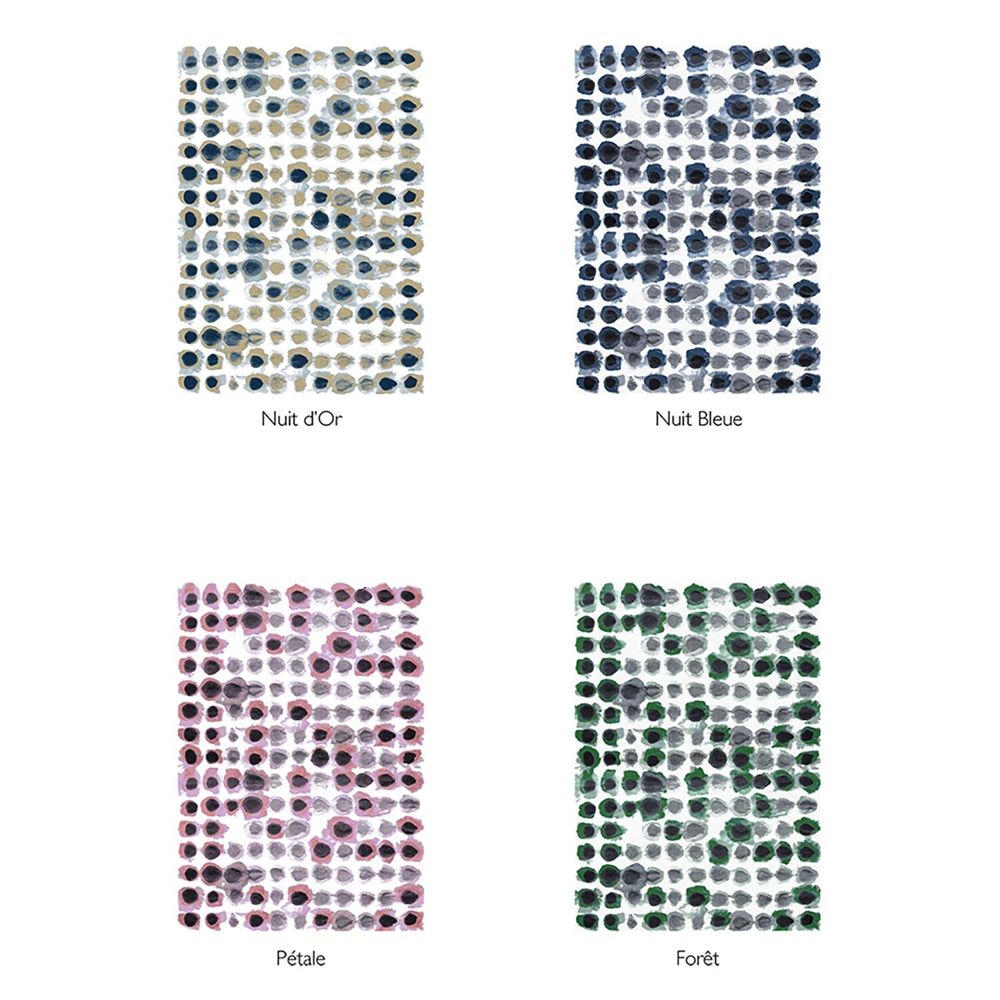 Papiers peints - Papier Peint - FEUILLE domino 60 x 85 cm - ELIXIR - LAUR MEYRIEUX COLLECTION