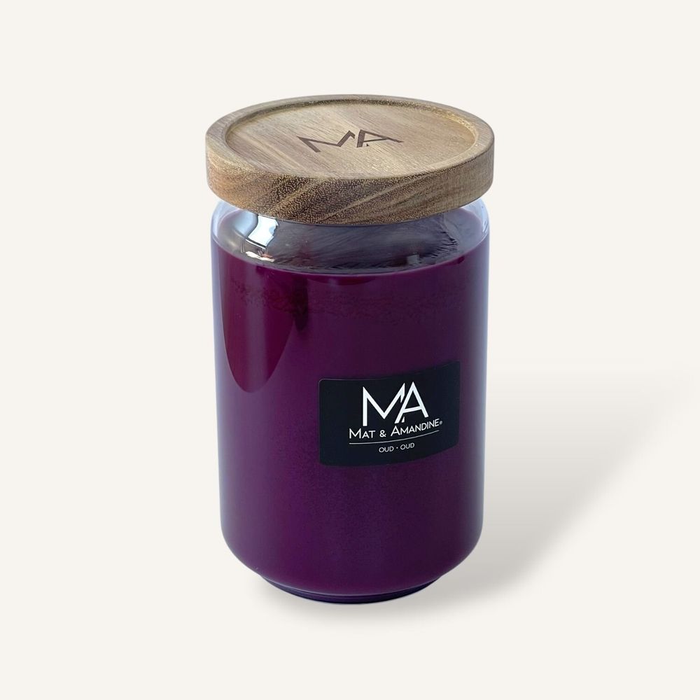 Objets de décoration - OUD - Bougie parfumée (Grande Jarre) - MAT AMANDINE