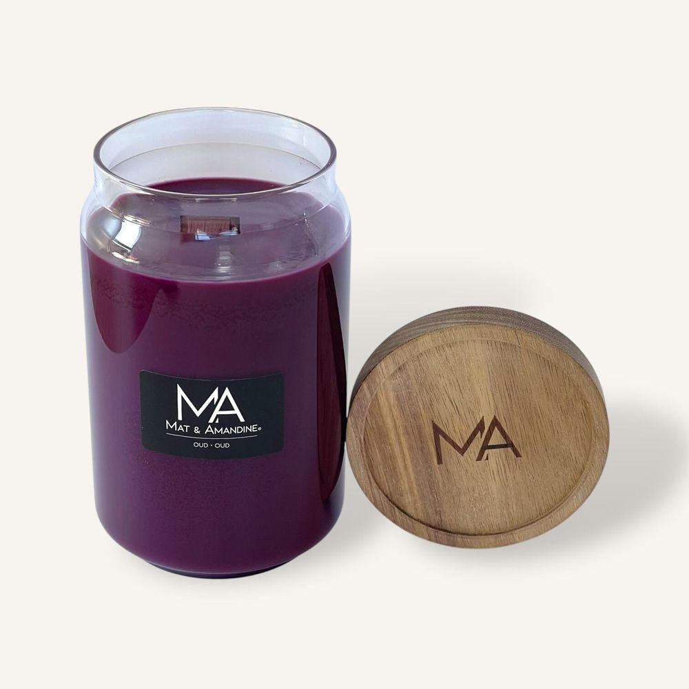 Objets de décoration - OUD - Bougie parfumée (Grande Jarre) - MAT AMANDINE