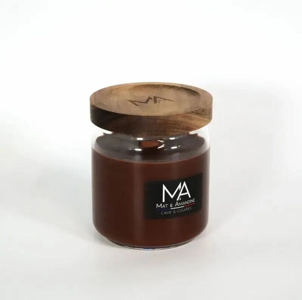 Objets de décoration - CAVE A CIGARES – Bougie parfumée (Moyenne Jarre) - MAT AMANDINE