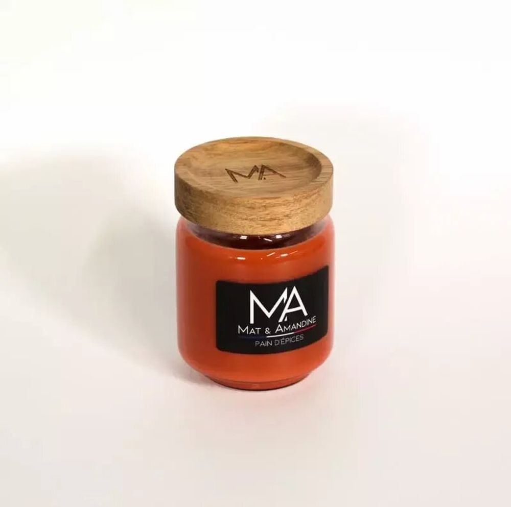 Objets de décoration - PAIN D'EPICES - Bougie parfumée (Petite Jarre) - MAT AMANDINE