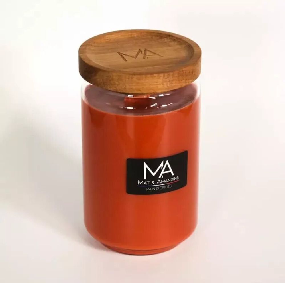 Objets de décoration - PAIN D'EPICES - Bougie parfumée (Grande Jarre) - MAT AMANDINE