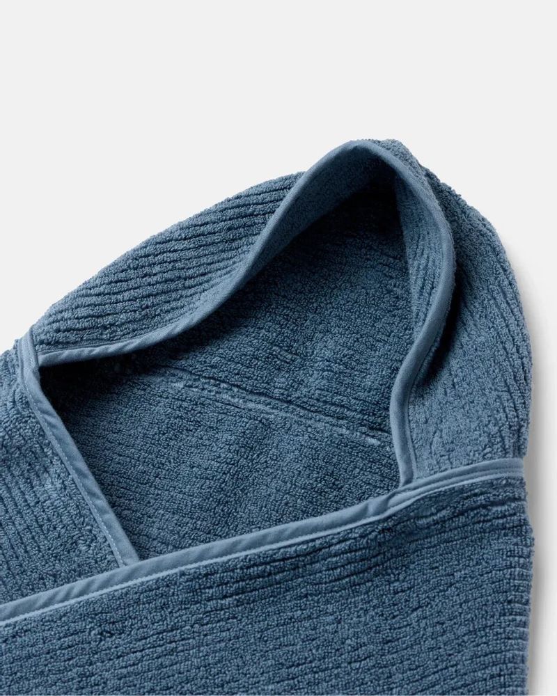 Bain pour enfant - Ribbed Hooded Towel - AZUR