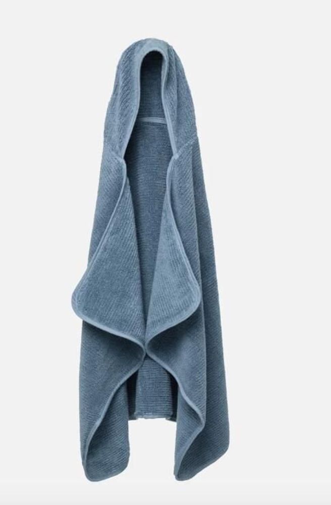 Bain pour enfant - Ribbed Hooded Towel - AZUR