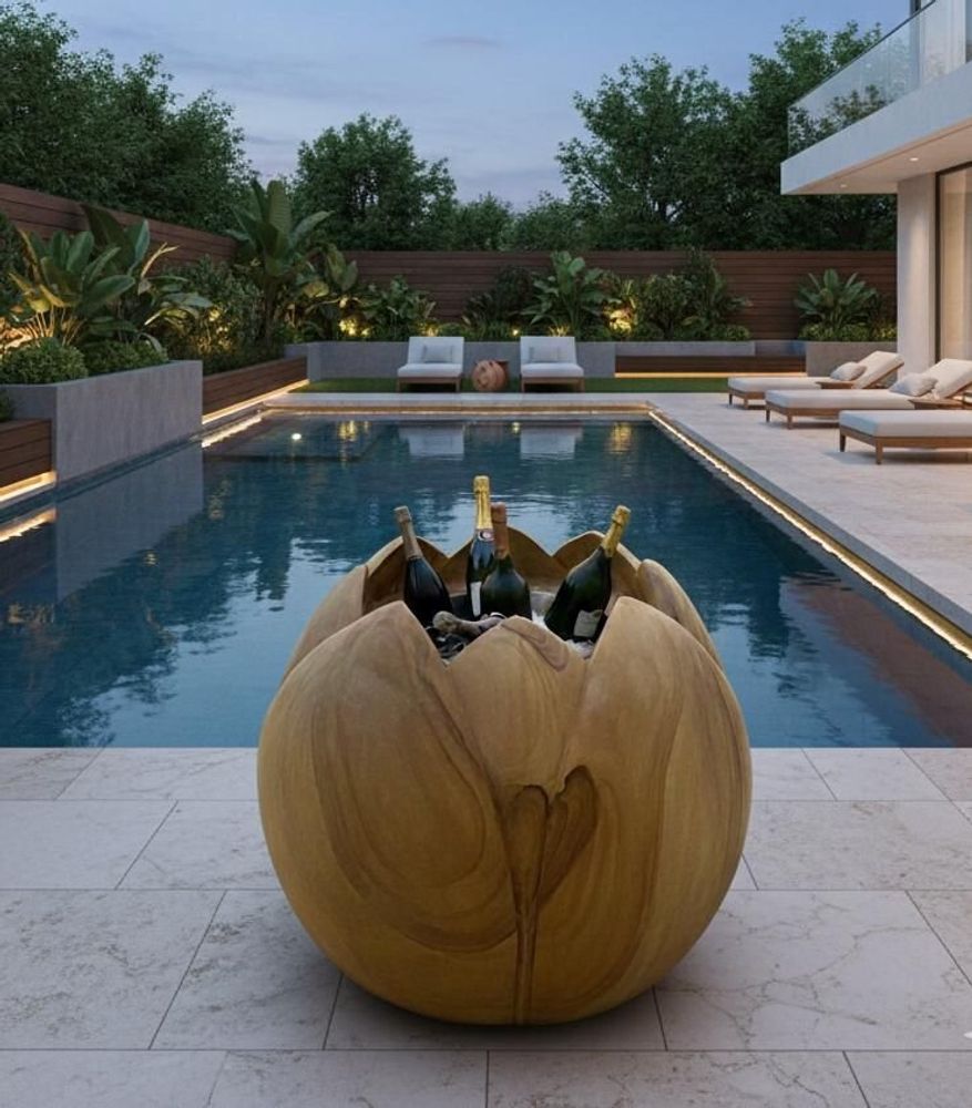 Outdoor kitchens - Lotus Champagne Chiller - SATCHA
