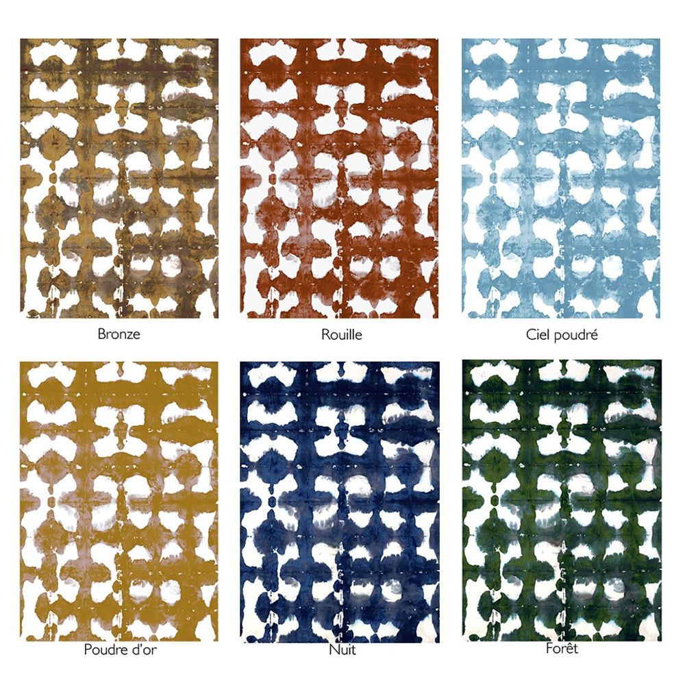 Papiers peints - Papier Peint - FEUILLE domino 60x85 cm - ARIMATSU - LAUR MEYRIEUX COLLECTION