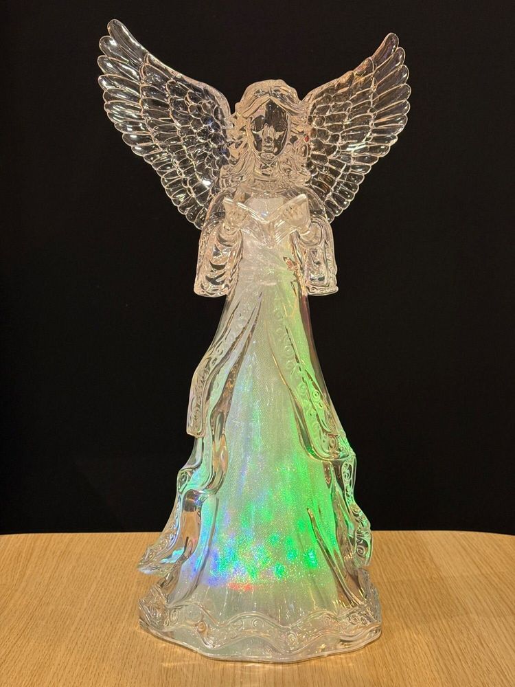 Nativity scenes and santons - LED Light-Up Angel Figurine – Reading - BLUE STAR B.V.